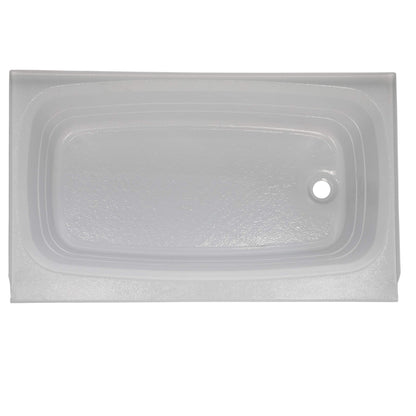 Lippert Replacement 24" x 40" White Bathtub with Right Drain, Scratch-Resistant ABS Acrylic for RVs, Travel Trailers, 5th Wheels, Motorhomes - W2440RHSPK