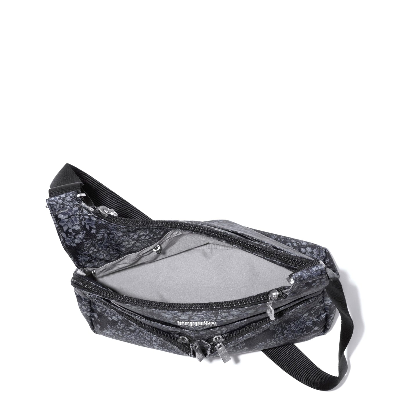 Baggallini Cross Over Crossbody Women 11x8.5 Medium Travel Bag Lightweight Water-Resistant Nylon Organized Handbag Purse