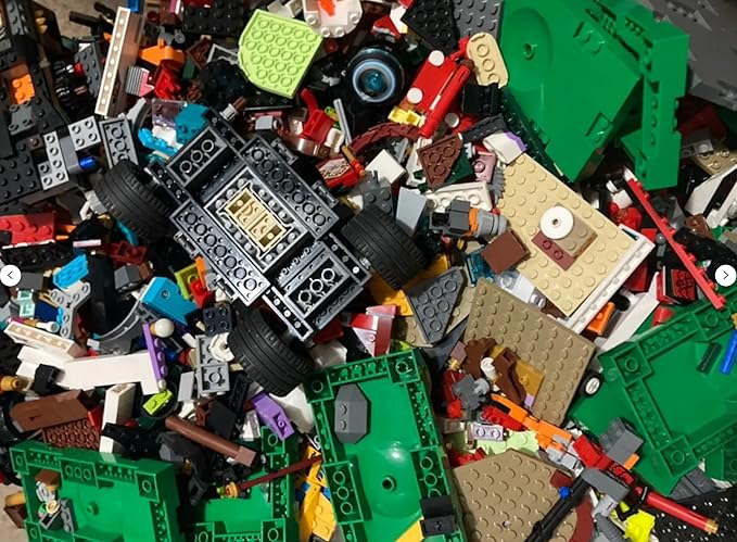 Lego 4 Pounds Bulk Lot! Random Parts Pieces &amp Bricks 500 pcs