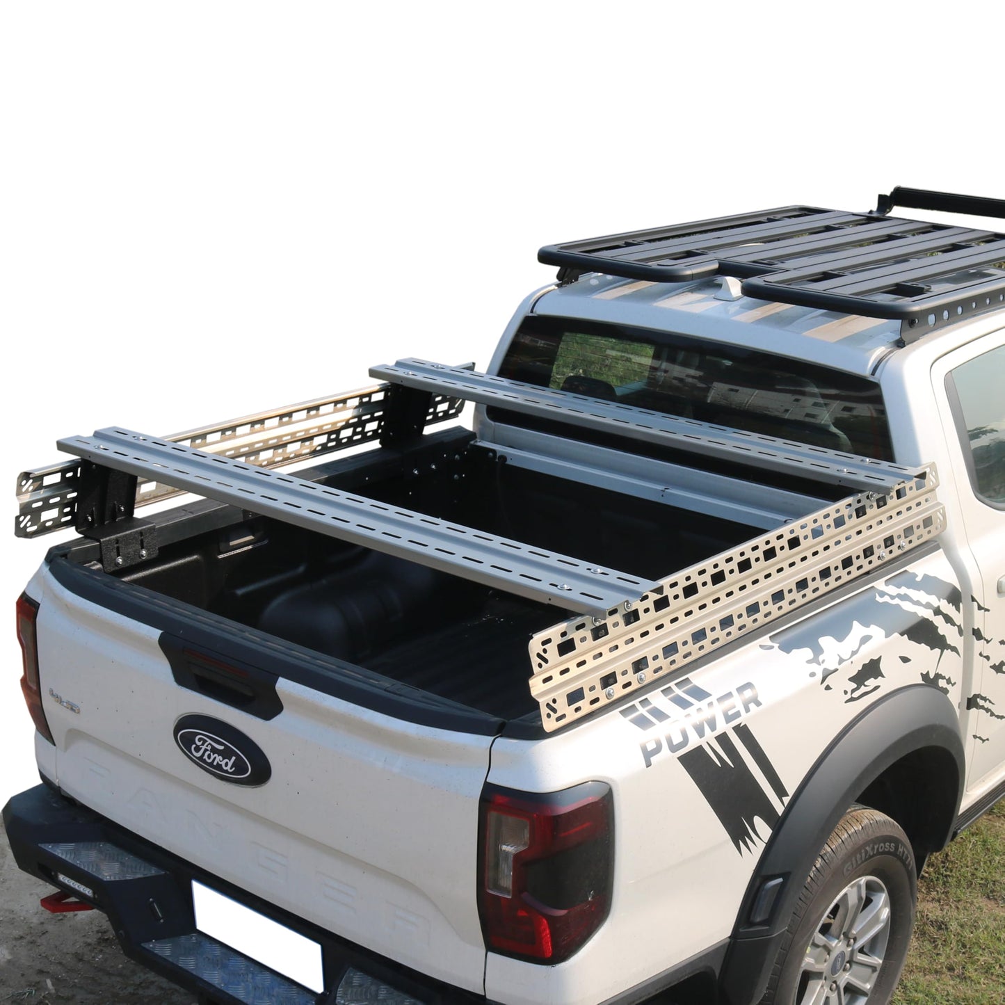 KEHOSX Adjustable Overland Bed Rack Truck Cargo Carrier | Compatible with Silverado/Colorado/Canyon/Sierra/S-10/Sonoma/Ram/F-150/F-250/F-350/Tundra/Titan/Ranger for Most Pickup