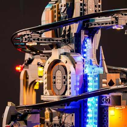 Upgraded Led Light Kit for Lego Gringotts Wizard Bank Horcrux War Building Set Music Version Compatible with Lego 76417 Model for Adults Fun Gift for Lovers (Model Not Included)