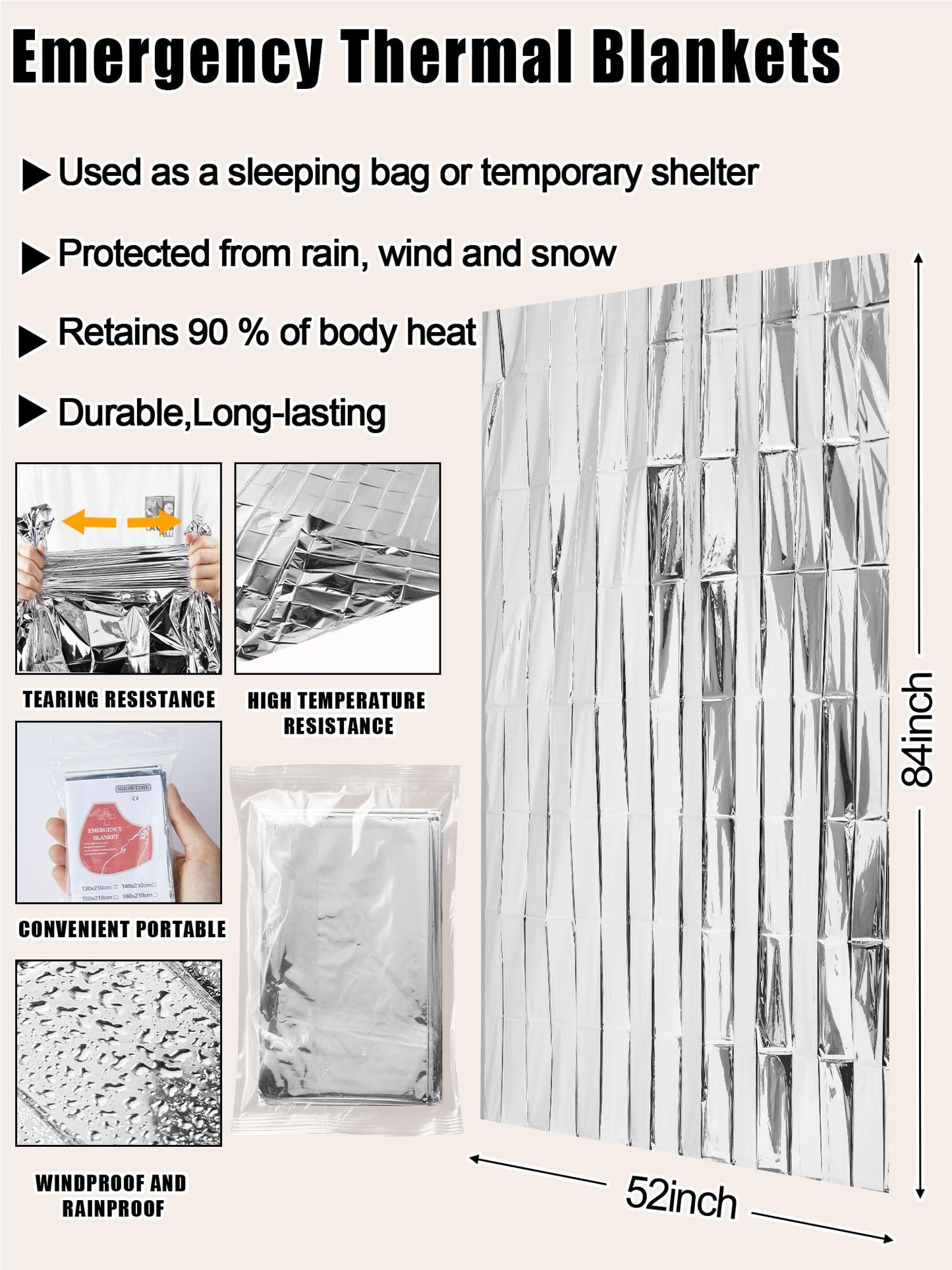 Jamntower 288 Pcs Homeless Care Package Supplies Bulk Winter Hygiene Kit Emergency Blankets Beanies Hat Scarf Glove Sock Organza Bag (4 Colors)
