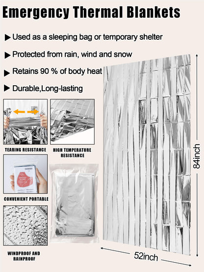 Jamntower 288 Pcs Homeless Care Package Supplies Bulk Winter Hygiene Kit Emergency Blankets Beanies Hat Scarf Glove Sock Organza Bag (4 Colors)