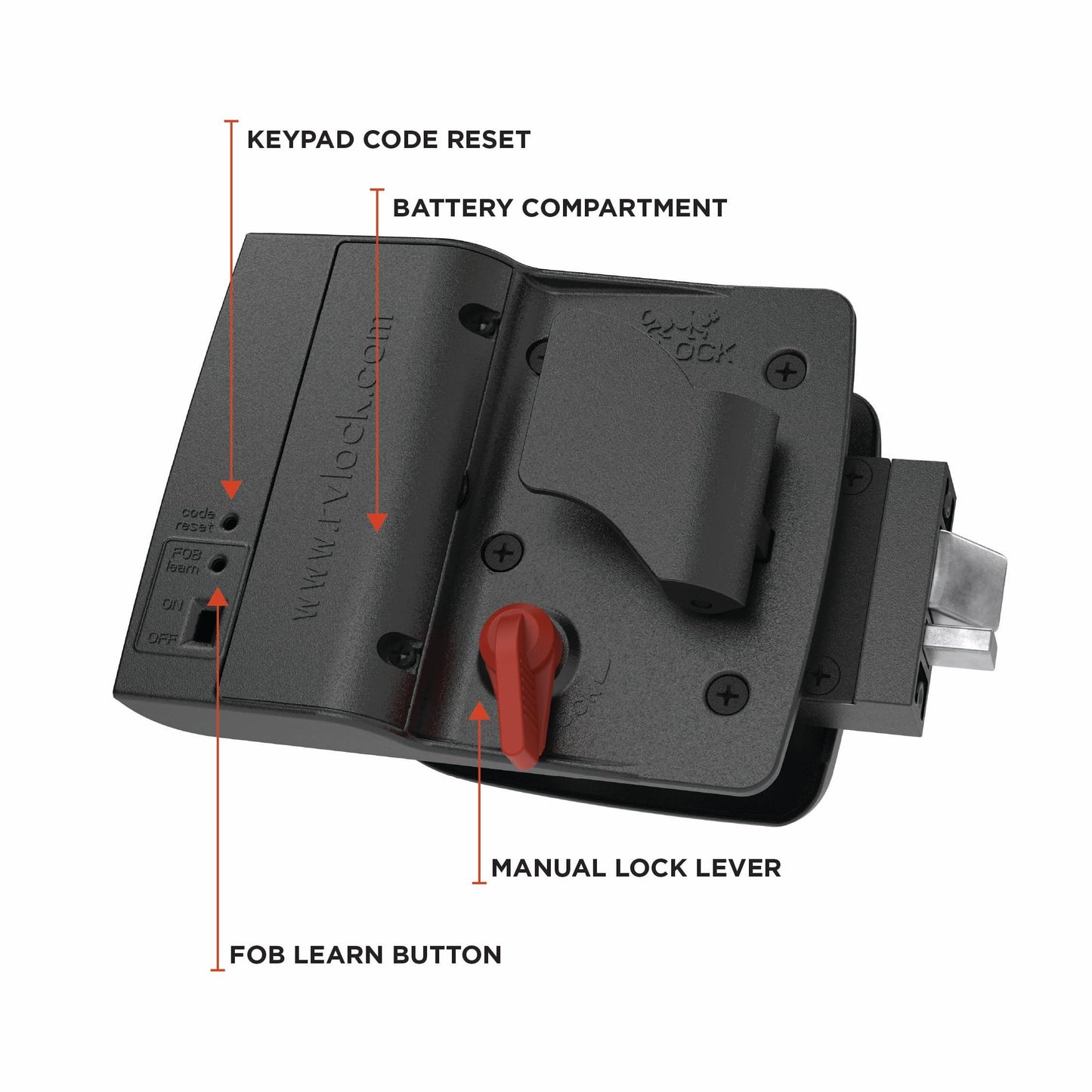RVLOCK Compact RV Lock Keyless Entry, Secure Replacement for Camper Latch, Great RV Door Lock Replacement for Trailers with Patented Security Technology