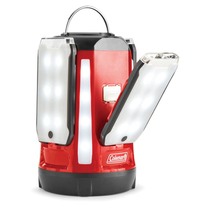 Coleman Rechargeable 800 Lumen Magnetic Light Panel Lantern and Folding Camping Chair with Built-in 4-Can Cooler