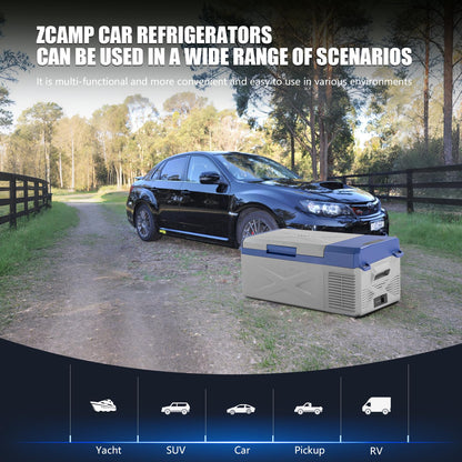 zcamp X15 12 Volt Refrigerator,Mini Portable Freezer,16 Quart(15.6L) Electric Cooler,12V Car Fridge,12/24V DC 100-240V AC for Ourdoor, Camping, Travel, Truck,RV, Boat -4℉~68℉