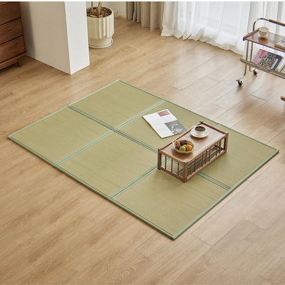 KITBRHOME Japanese Tatami Mat,(Queen, 79" x 59" x 0.5") 100% Rush Grass Portable Folding Mat Futon Mattress Firm Traditional Floor Bed (Queen)