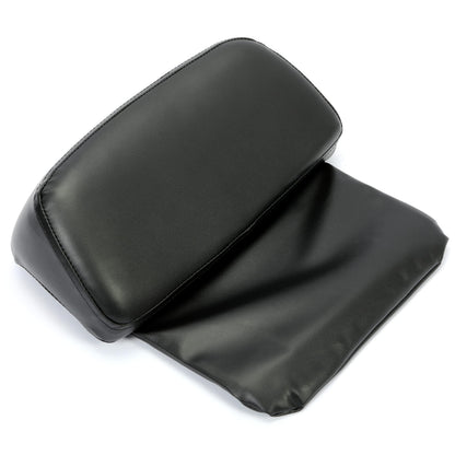 ECOTRIC Chopped Luggage Trunk W/Pad Compatible with 2014-2024 Harley Touring Road King Road Glide Street Glide Electra Glide Tail Box Trunk with Backrest