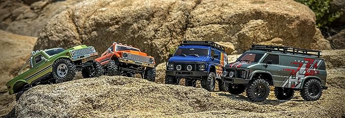 HOBBYPLUS CR18P EVO 2 RockVan RC Crawler - 1/18 Scale Mini RC Crawler with Two-Speed Transmission All-Metal Gears Evolved EVO Platform Ready-to-Run Distinctive Styling