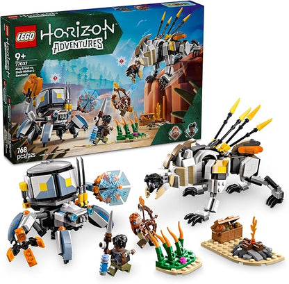 LEGO Horizon Adventures Aloy &amp Varl vs. Shell-Walker &amp Sawtooth Kids Toy - Building Toy for Boys &amp Girls Ages 9+ - Gaming Gift Idea for Horizon Fans - 77037