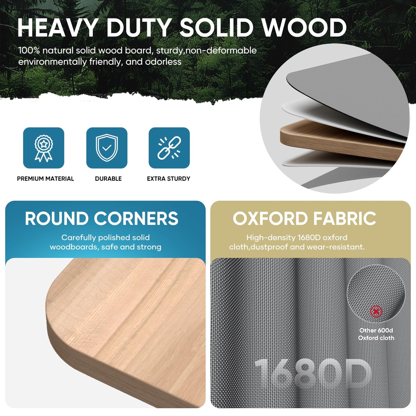 JASMINELOVER Bunkie Board Queen Size,Bed Boards for Under Mattress - Heavy Duty Reinforced Wood Support Board with Anti-Sag Design, Fits Metal Frames/Platform Beds/Sleeper Sofas