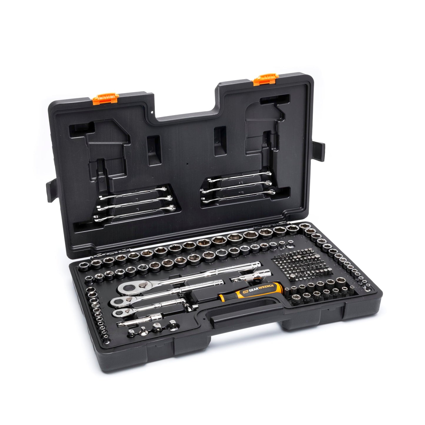 GEARWRENCH 202 Piece SAE/Metric Mechanics Tool Set 1/4", 3/8", & 1/2" Drives | GW72MLCBMTS