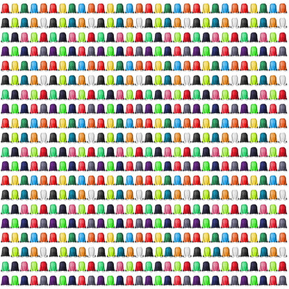 Kuhome 600Pcs Drawstring Backpacks Bulk String Bag Cinch Sack Pack Storage Knapsack Polyester Gift Bags Sports Drawstring Bags for Trip Gym Party Bags(20 Colors)