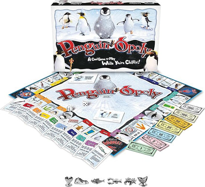Late for The Sky Penguin-Opoly Family Board Game – Opoly-Style Penguin Theme Educational Fun for Kids &amp Adults 2-6 Players Ages 8+ Collect Species Learn Facts Gift Idea
