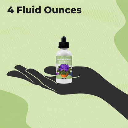 Perfect Plants Liquid African Violet Food Drops - Premium Fertilizer for Indoor Flowering Plants | NPK 2-2-2 (4oz)