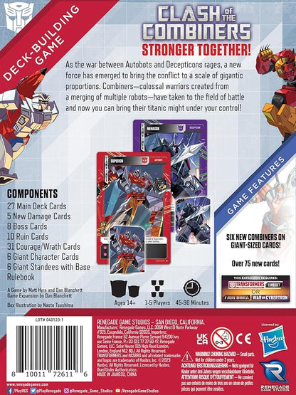 Renegade Game Studios Transformers Deck Building Game Clash of the Combiners Expansion