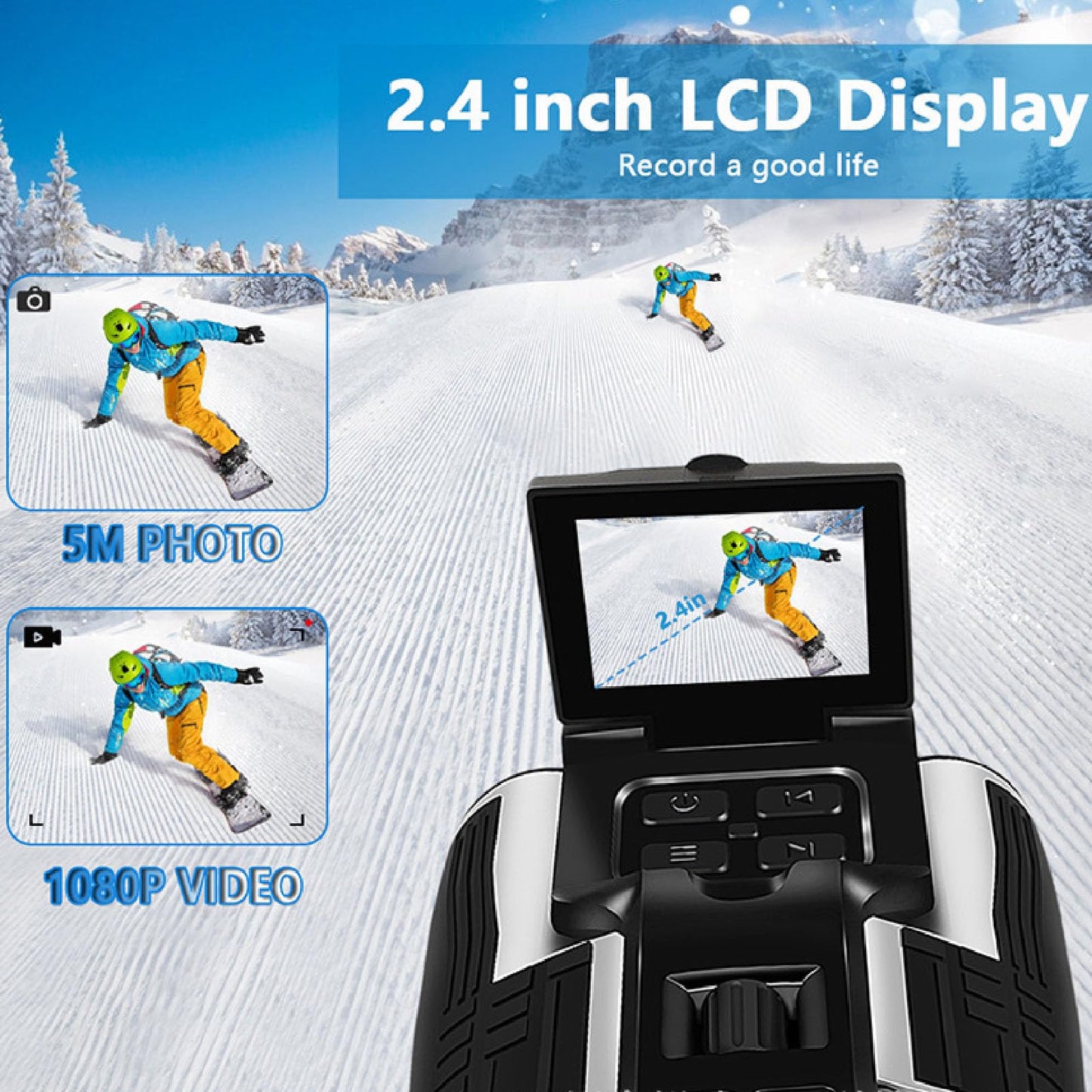 Digital Binoculars with 48MP Camera 2.5K Videos,12x32 Binoculars,Binoculars for Adults High Powered,2.4 Color Display 12x Optical Zoom 8X Digital Zoom Ideal for Concerts,Bird