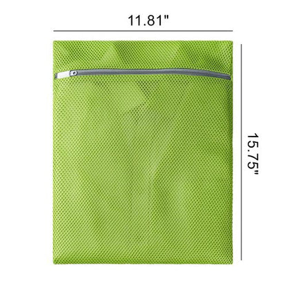 GUOZCARAY 4 pack Mesh Laundry Bags,Mesh Wash Bags,Lingerie Bags for Washing Delicates,12 x 16 Inches lingerie bags for Laundry, Travel Storage Organize Bag for Cotton Clothes,Sheet, Shoes(GREEN)