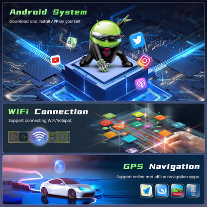 [4Core 64G] Android 15 Car Stereo for Ford Expedition 2007-2014(Manual A/C), Hikity 9'' Touchscreen Expedition Radio Wireless CarPlay Android Auto GPS Mirror Link 5G WiFi Bluetooth FM/EQ Backup Camera