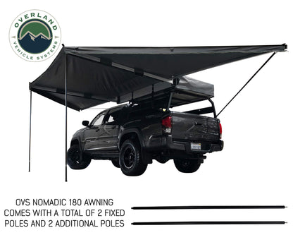 OVS Nomadic 180 Awning - Dark Gray with Black Travel Cover - Universal