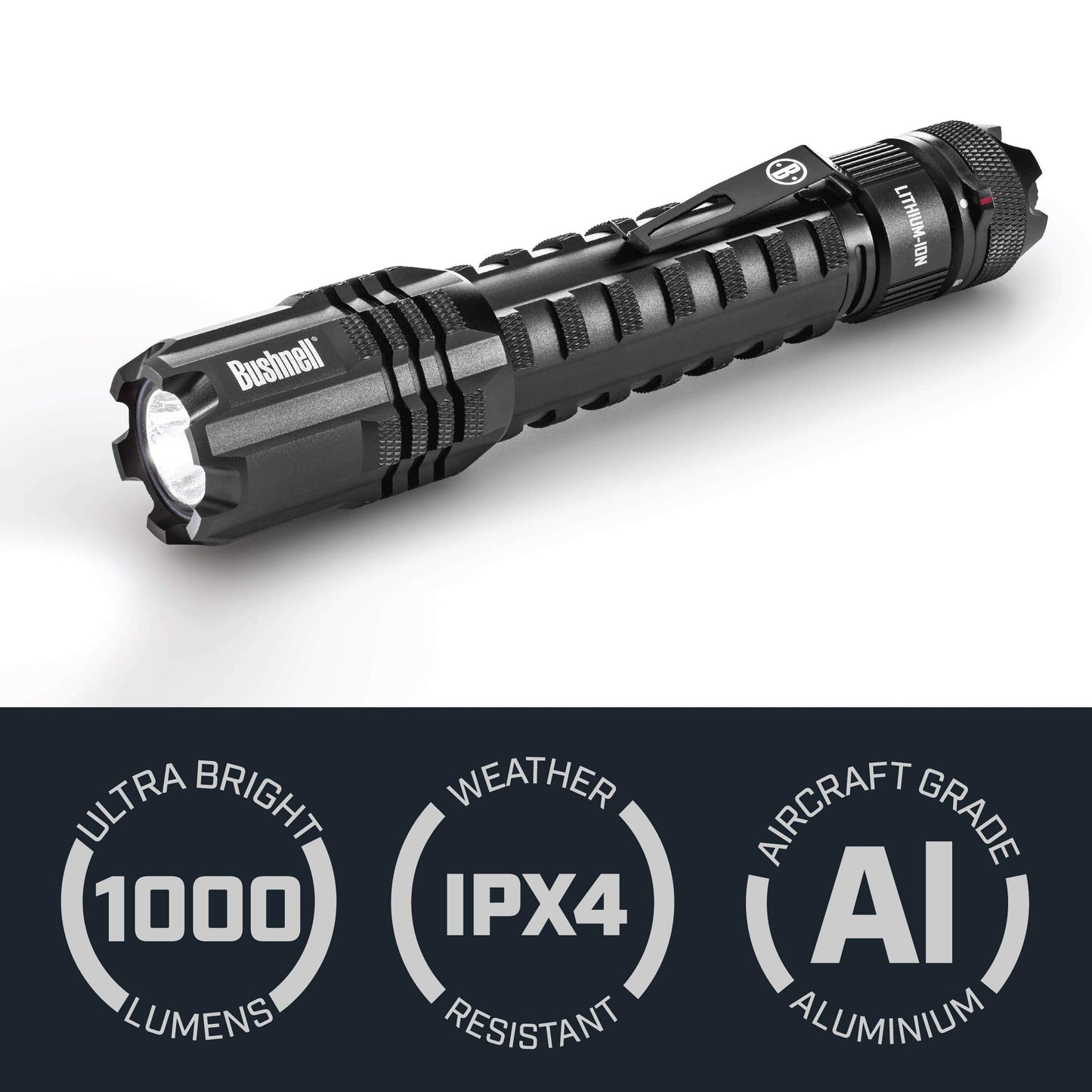 Bushnell PRO Rechargeable 400L Headlamp PRO 1000L Rechargeable Flashlight Bundle
