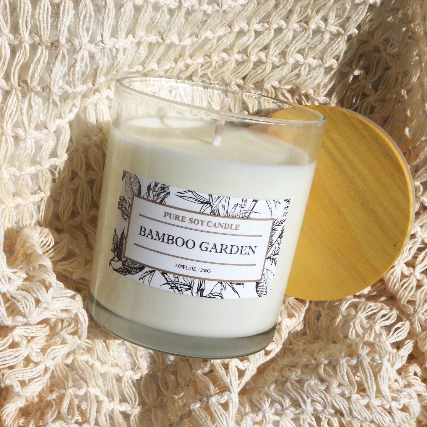 Aronica High End Hostess Gifts for Woman, Bamboo Jasmine Candle, Soy Candles for Home Scented, Non Toxic New Home Candle, Natural Summer Candles