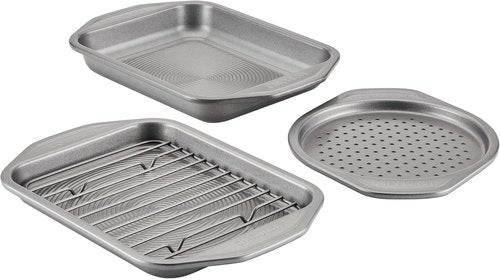 Circulon Total Bakeware Nonstick Pizza Pan Set - 4-Piece Toaster Oven Baking Essentials