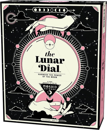 Morbid The Lunar Dial Game - Alter The Phases of The Moon Strategy Game Based on True Crime Podcast Morbid 2-4 Players Age 14 and Up