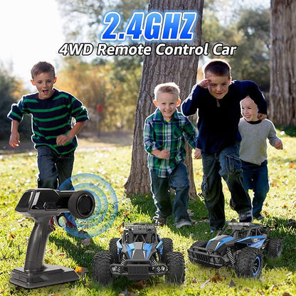 kolegend Remote Control Car 2.4GZh High Speed 20km/h RC Monster Trucks 30+min with LED Headlight and Rechargeable Battery for Boys Girls Kids