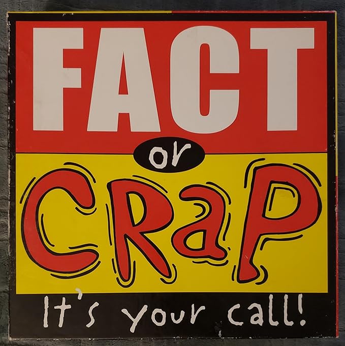 University Games Fact or Crap Board Game