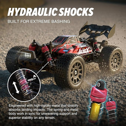 Hosim Brushless RC Buggy for Adults and Kids 60KM/H 1/14 Electric High Speed All Terrain Remote Control Car Hobby RC Trucks 4x4 Off Road RC Car Waterproof RC Vehicle for Snow/Sand/Beach Age 8+