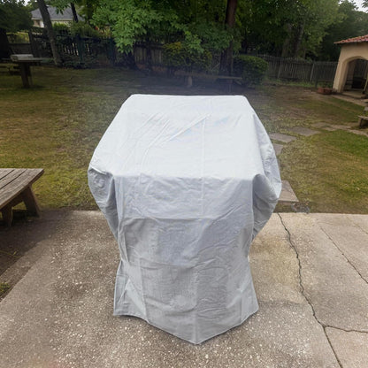 Turtle Life BBQ Grill Cover - Heavy Duty Waterproof 32 Inch for Weber Spirit & Char-Broil | Gray