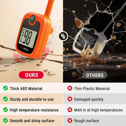 TempPro TP509 Candy Thermometer with Pot Clip, 10" Long Probe Instant Read Meat Food Thermometer with LCD, Cooking Oil Deep Frying Thermometer for Candy Syrup Sugar Brewing (Previously ThermoPro)