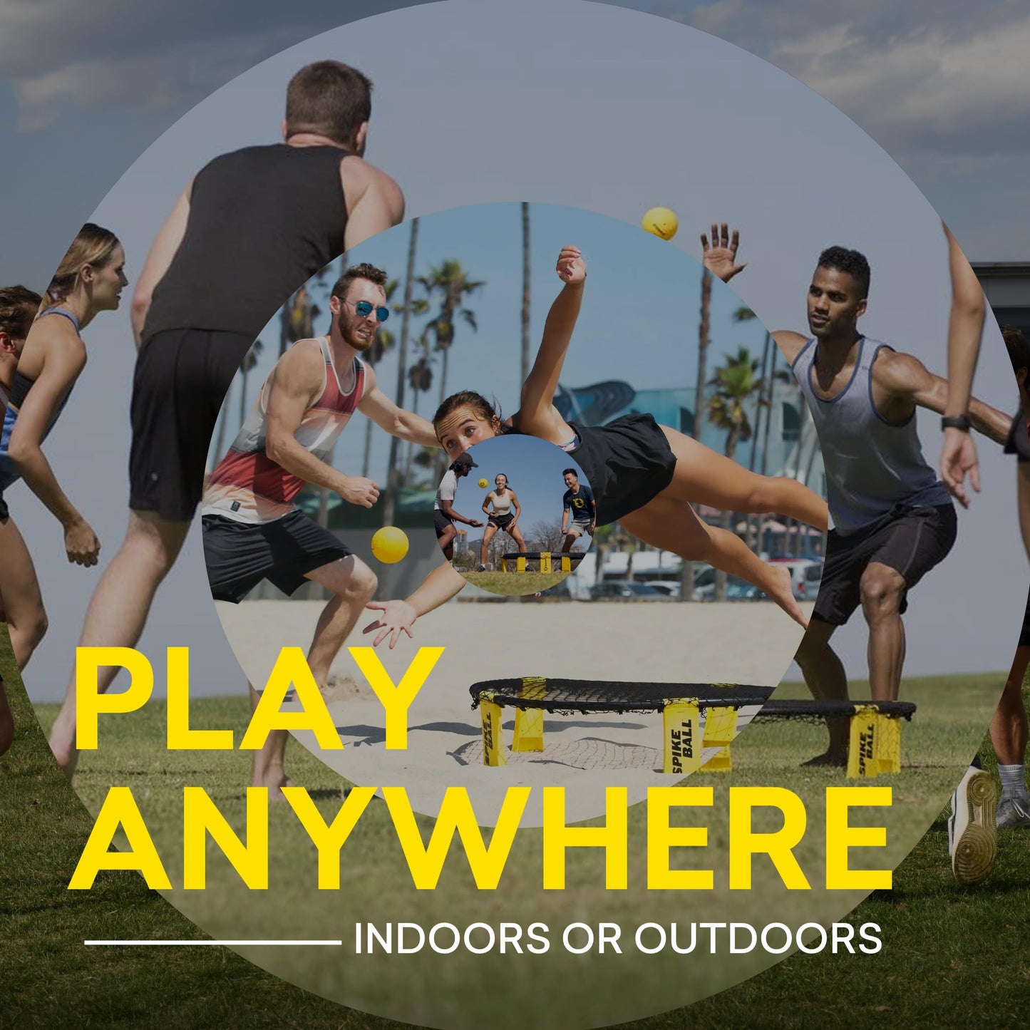 Spikeball Pro Kit (Tournament Edition) - Includes Upgraded Stronger Playing Net, New Balls Designed to Add Spin, Portable Ball Pump Gauge, Backpack