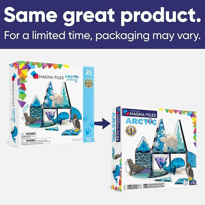 MAGNA-TILES Arctic Animals 25-Piece Magnetic Construction Set The ORIGINAL Magnetic Building Brand