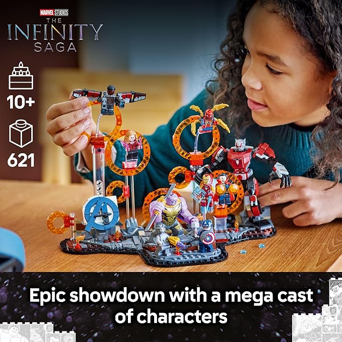LEGO Marvel Avengers: Endgame Final Battle - Super Hero Building Set for Kids Ages 10+ - 10 Figures Including Iron Man Black Panther and Iron Spider - Birthday Gift for Boys and Girls - 76323