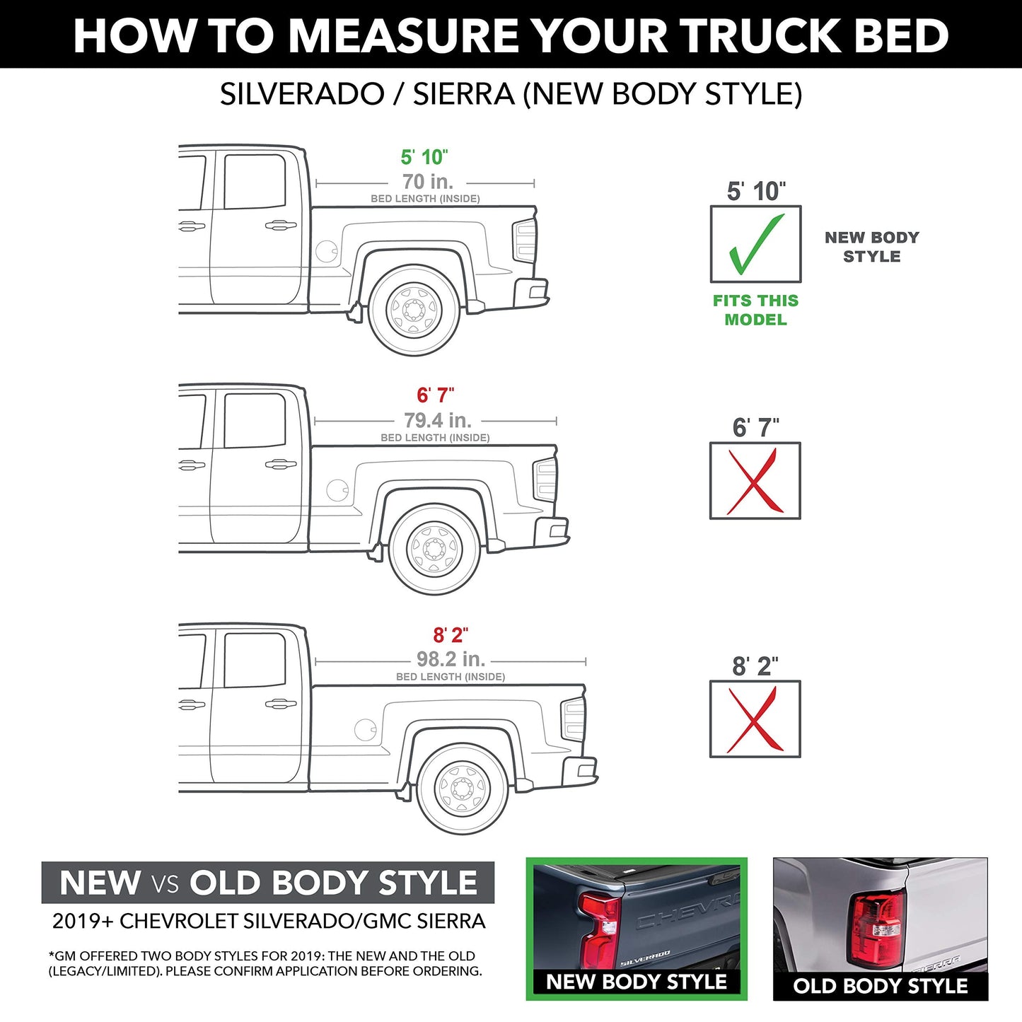 RealTruck BAK BAKFlip MX4 Hard Folding Truck Bed Tonneau Cover | 448130 | Fits 2019-2026 Chevy/GMC Silverado/Sierra, w/MultiPro/Flex Tailgate (Will not fit Carbon Pro Bed) 5' 10" Bed (69.9")
