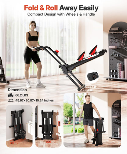 YOLEO Magnetic Stair Stepper for Home, 16-Level Resistance up to 130LB, Folding Stair Climber with 28'' Stride, Quiet Cardio Stair Machine with HR Sensor & 660LB Capacity
