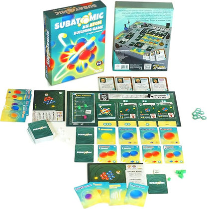 Subatomic: an Atom Building Game (2nd Edition) | A Chemistry Game About Elements Protons Neutrons and Electrons | Educational Science Board Games for Teens Adults Classrooms Schools and Family