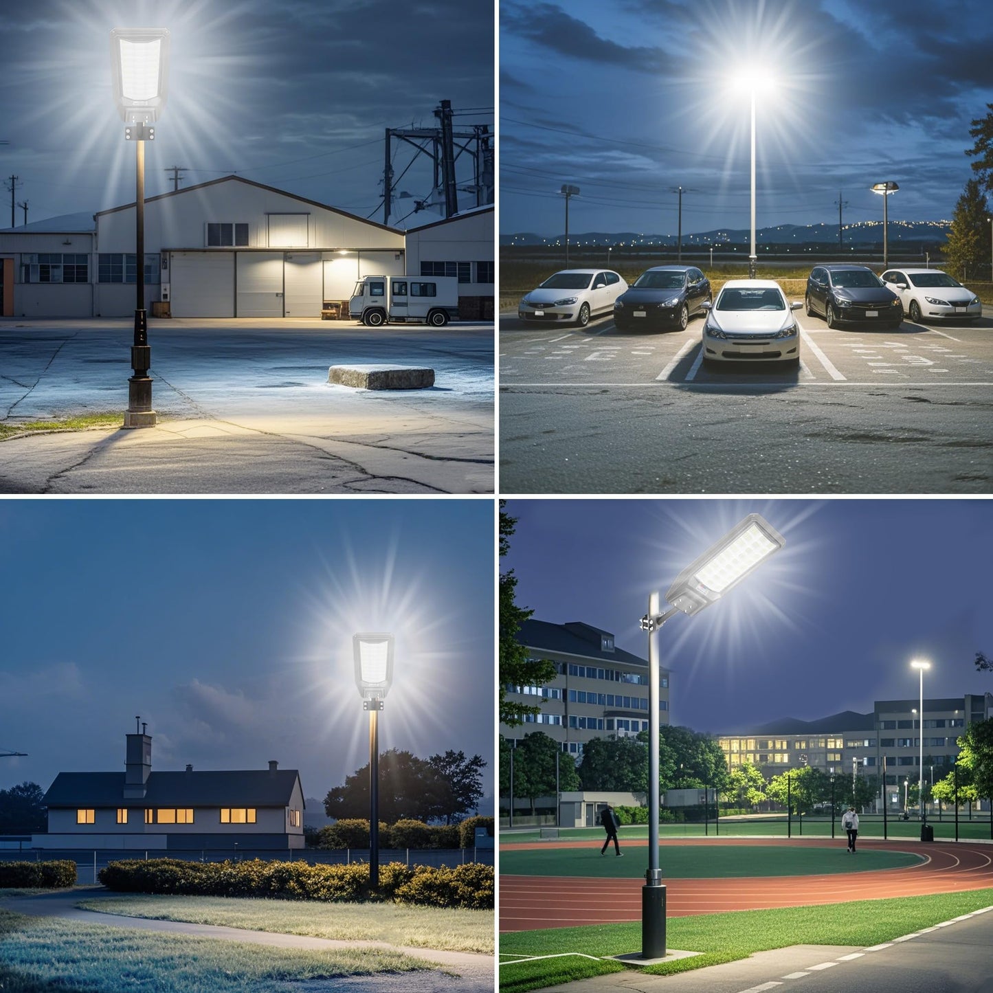 loyoele Solar Street Light Outdoor Waterproof Dusk to Dawn, 9800W Solar Parking Lot Lights Commercial Large Outdoor Flood Light Heavy Duty Solar Power with Motion Sensor for Yard Garden
