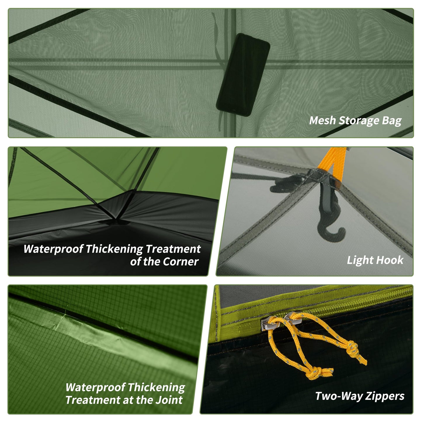 Naturehike Mongar 2 Person Backpacking Tent, 3 Season Camping Tent Ultralight Double Layer Free Standing Two Person Tents for Camping Hiking Cycling