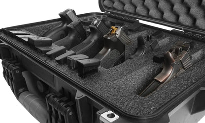 Case Club 6 Pistol and 27 Magazine Pre-Cut Heavy Duty Waterproof Case (Upgraded Gen-2)