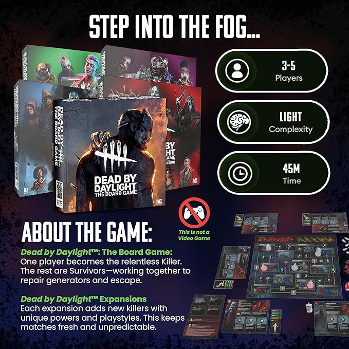 Level 99 Games Dead by Daylight: Gatekeeper Expansion – Horror Board Game Strategy &amp Survival Includes Miniatures