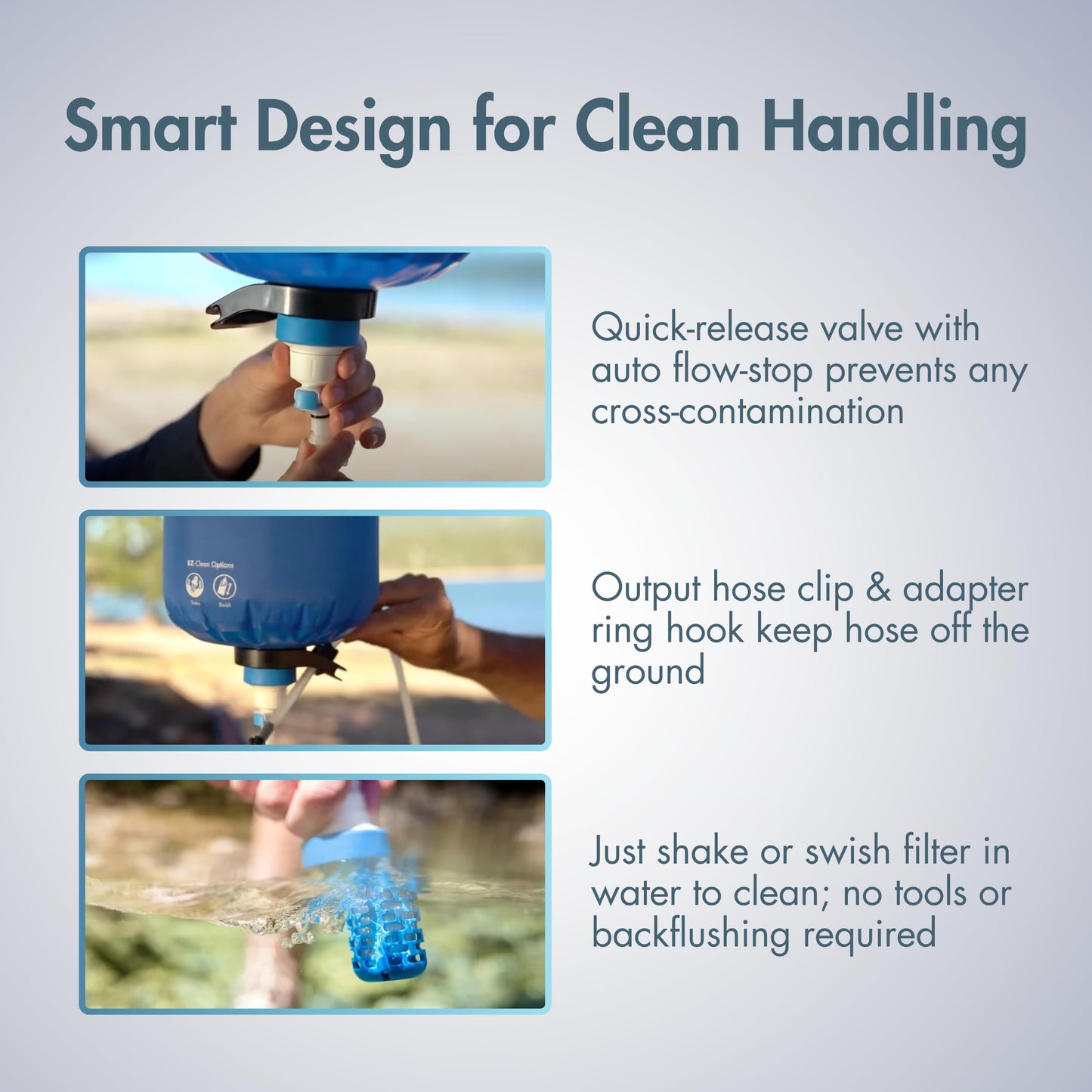 Katadyn BeFree Gravity Water Filter 6L for Camping & Group Use | 0.1 Micron Hollow Fiber Filter Removes Bacteria & Protozoa, 1,000L Capacity, BPA-Free