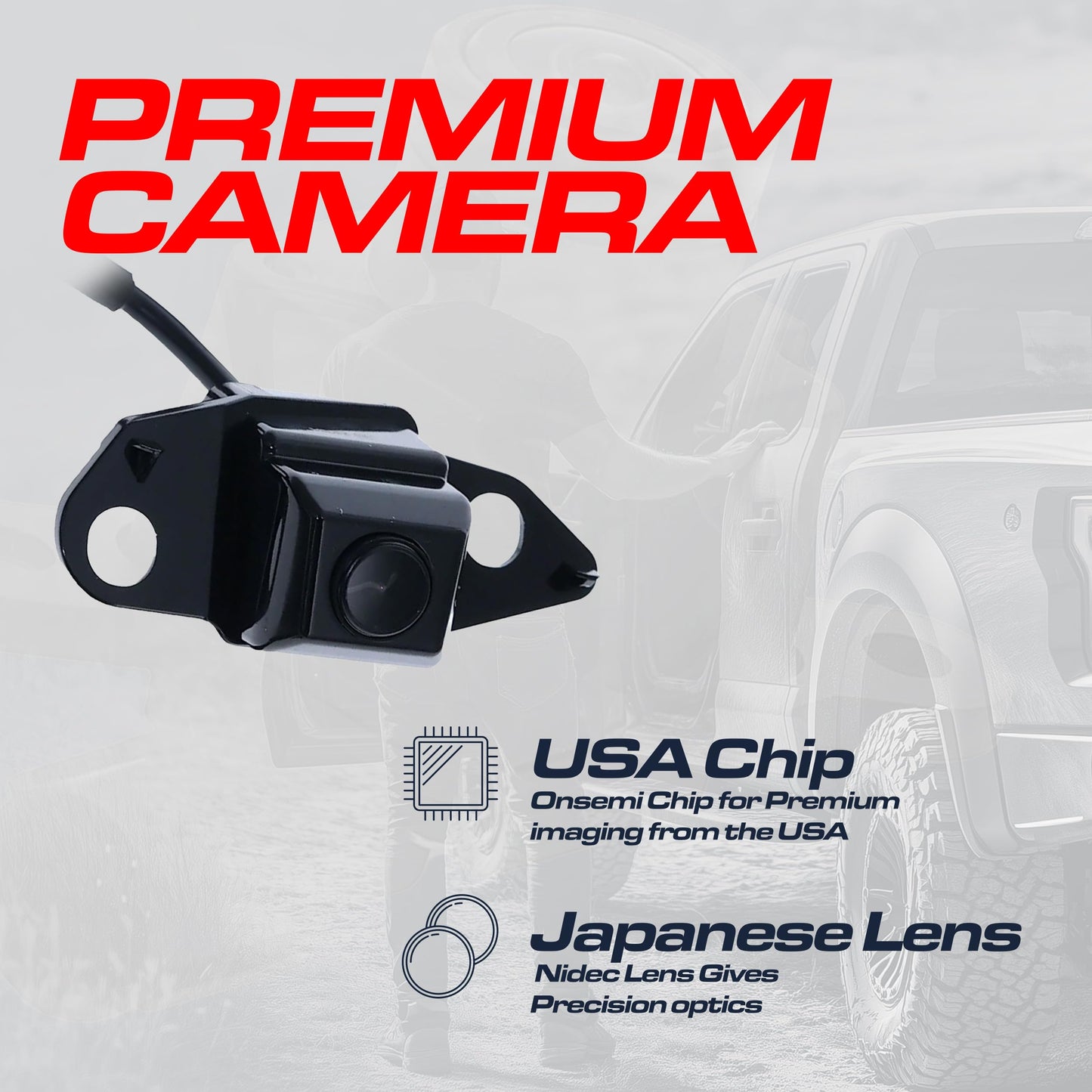 Master Tailgaters Replacement for Toyota RAV4 w/Spare Tire Carrier (2009-2012), RAV4 w/o AVM (2016-2018) Backup Camera OE Part # 86790-42020, 86790-42021