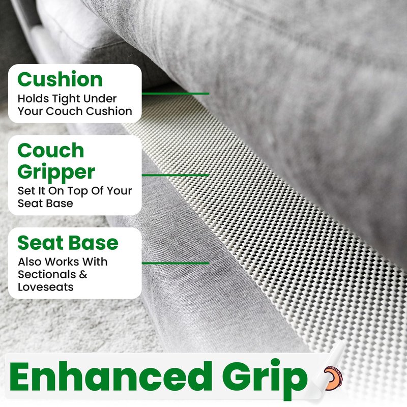 ECOHomes Couch Cushion Grip Pad, Couch Cushion Non Slip Pads Keep Sofa Cushions from Sliding - Anti Slip Sofa & Patio Grips Mattress Gripper Stopper Stop Slide & Prevent Sliding (4 Seater - 22" x 88")
