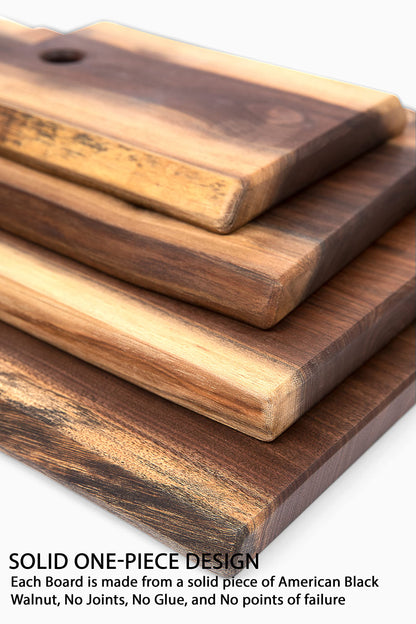 Live Edge Black Walnut Cutting Board – Amish Handmade in USA, One-of-a-Kind Charcuterie & Serving Board, Sustainably Harvested American Hardwood, X-Large 10" x 20" | ArborDown