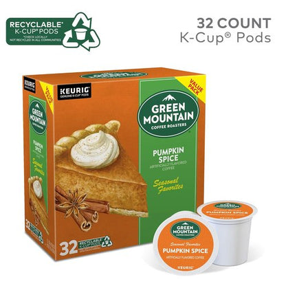 Green Mountain Coffee Roasters Pumpkin Spice Coffee Pods - Seasonal Selection | 32 Count