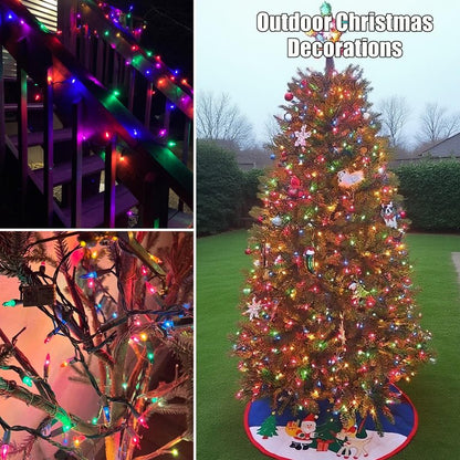 Christmas Lights 100 Count Clear Christmas Tree String Lights with White Wire for Outdoor Indoor Christmas Decorations Wedding Decorations Valentines Day Decor,UL Certified (21feet)