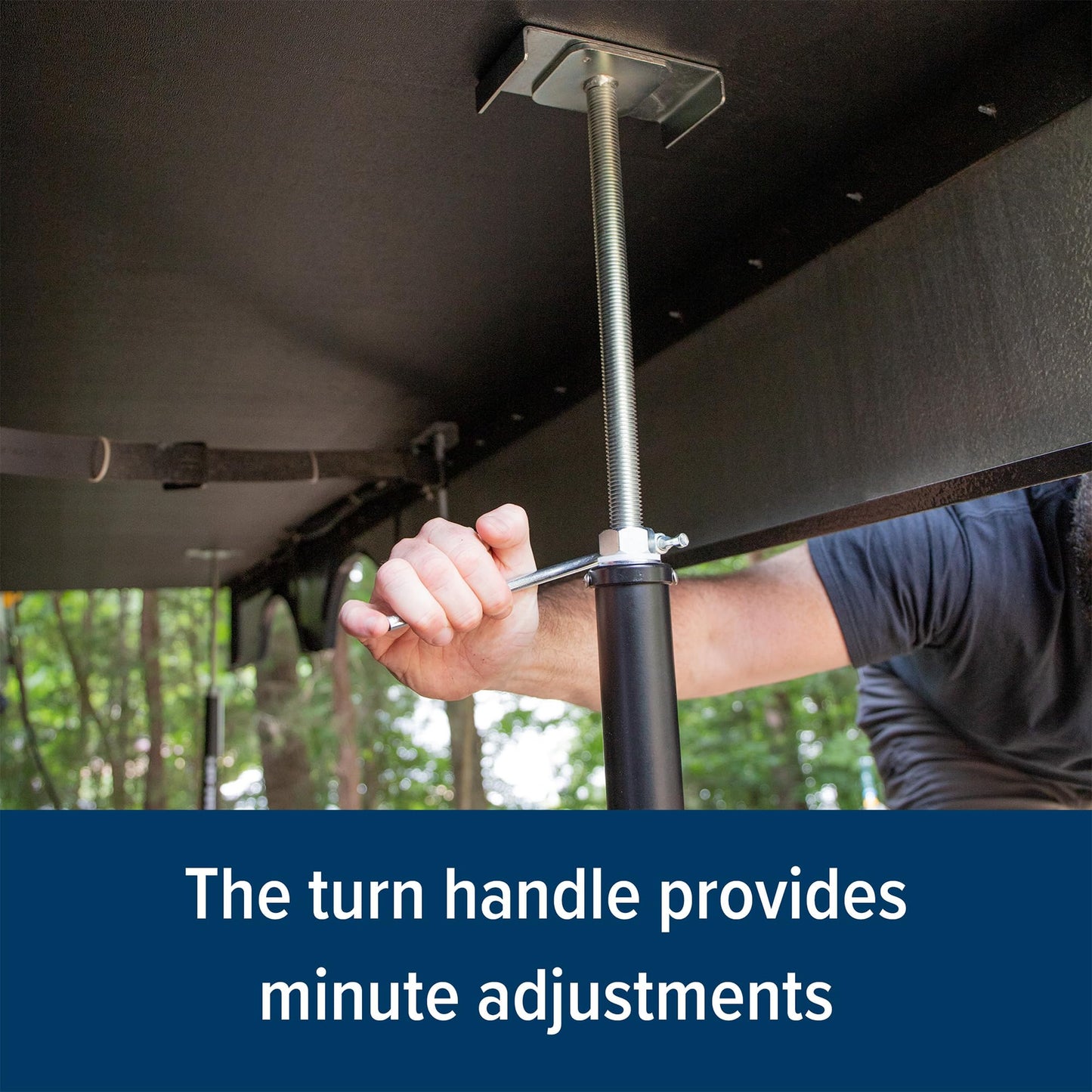 Camco Eaz-Lift Adjustable Camper/RV Slide-Out Supports | Features a Quick Release Pin and Incremental Lock Positions | 5,000lb Weight Capacity per Support | Adjusts from 19 to 49-In | 2-Pack (48870)